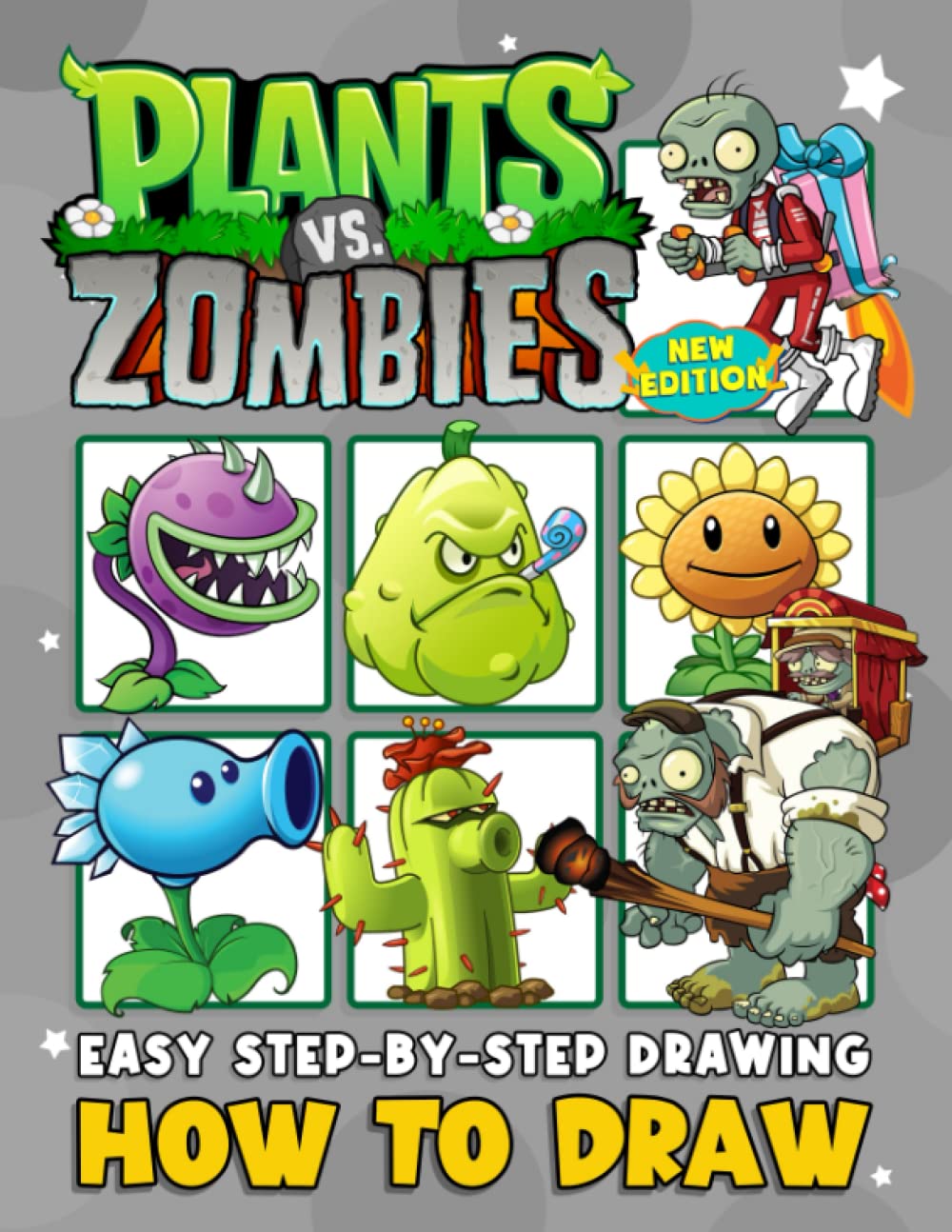 Libro: How to Draw ℙ𝕝𝕒𝕟𝕥𝕤 𝕧𝕤. ℤ𝕠𝕞𝕓𝕚𝕖𝕤: New Version Learn To Draw Characters Step by Step With 20+ Tutorials for Kids, Boys, Girls, Ages 2-4 4-8 8-12 9-12 8-12 Girls, Boys, Teens and Adults
