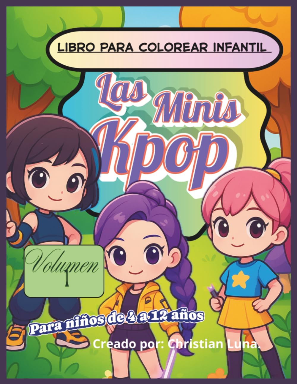 Libro: Las minis kpop: Libro de colorear infantil