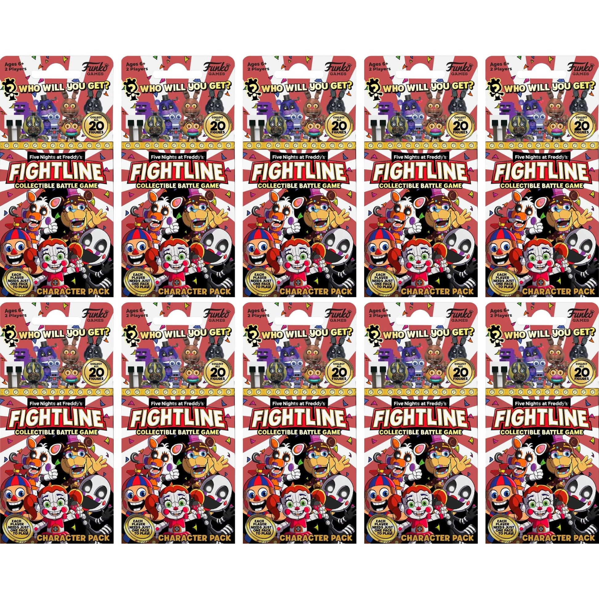 FUNKO GAMES Five Nights at Freddies Fightline - Battle Booster Pack of 10