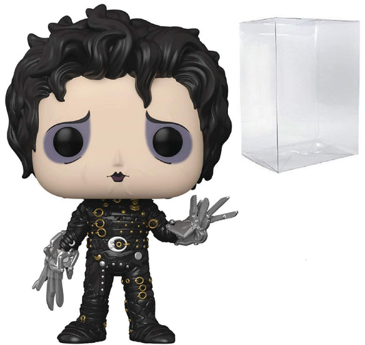 Funko POP Edward Scissorhands - Edward Scissorhands Pop! Figura de Vinilo (Bundled with Compatible Pop Box Protector Case), Multicolor, 3.75 Pulgadas