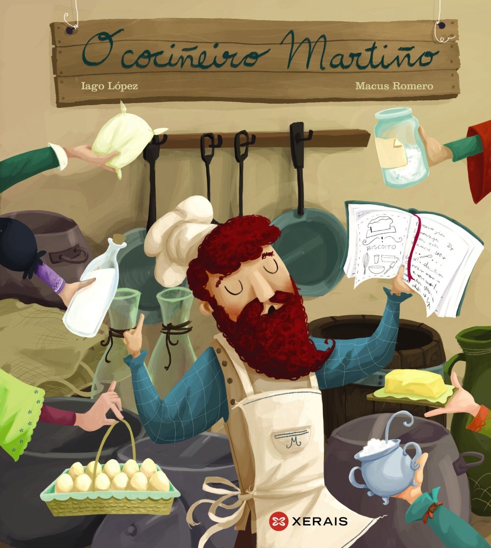 Libro: O cociñeiro Martiño (INFANTIL E XUVENIL - PEQUENO MERLÍN - Albums)
