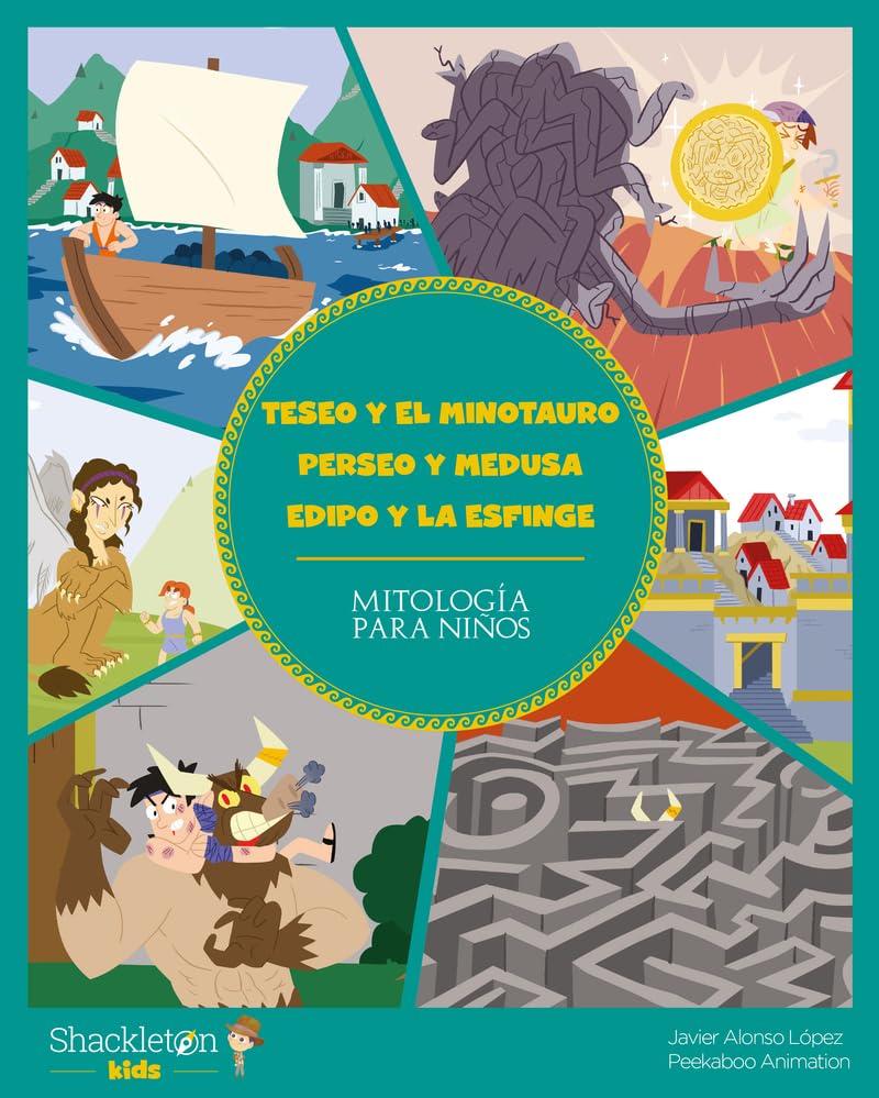 Libro: Teseo y el Minotauro. Perseo y Medusa. Edipo y la Esfinge: Descubre el maravilloso mundo de la mitología griega, en una colección de divertidos libros infantiles.