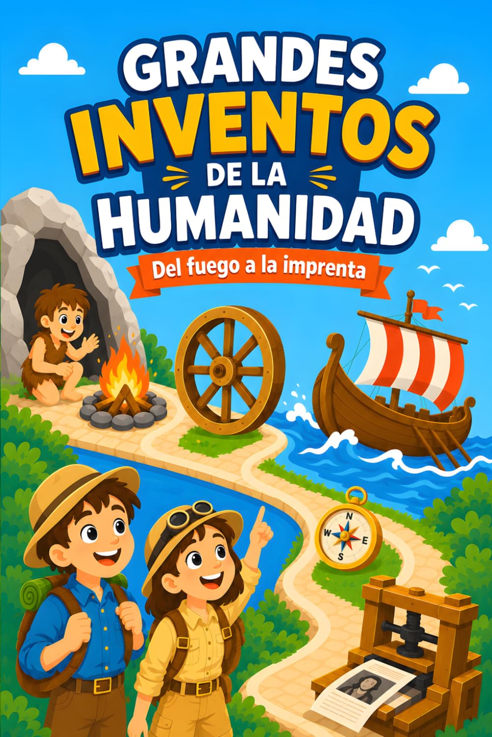 Libro: Grandes Inventos de la Humanidad: del Fuego a la Imprenta (Libro de inventos para niños) (Colección Curiosidades para Niños) (Spanish Edition)