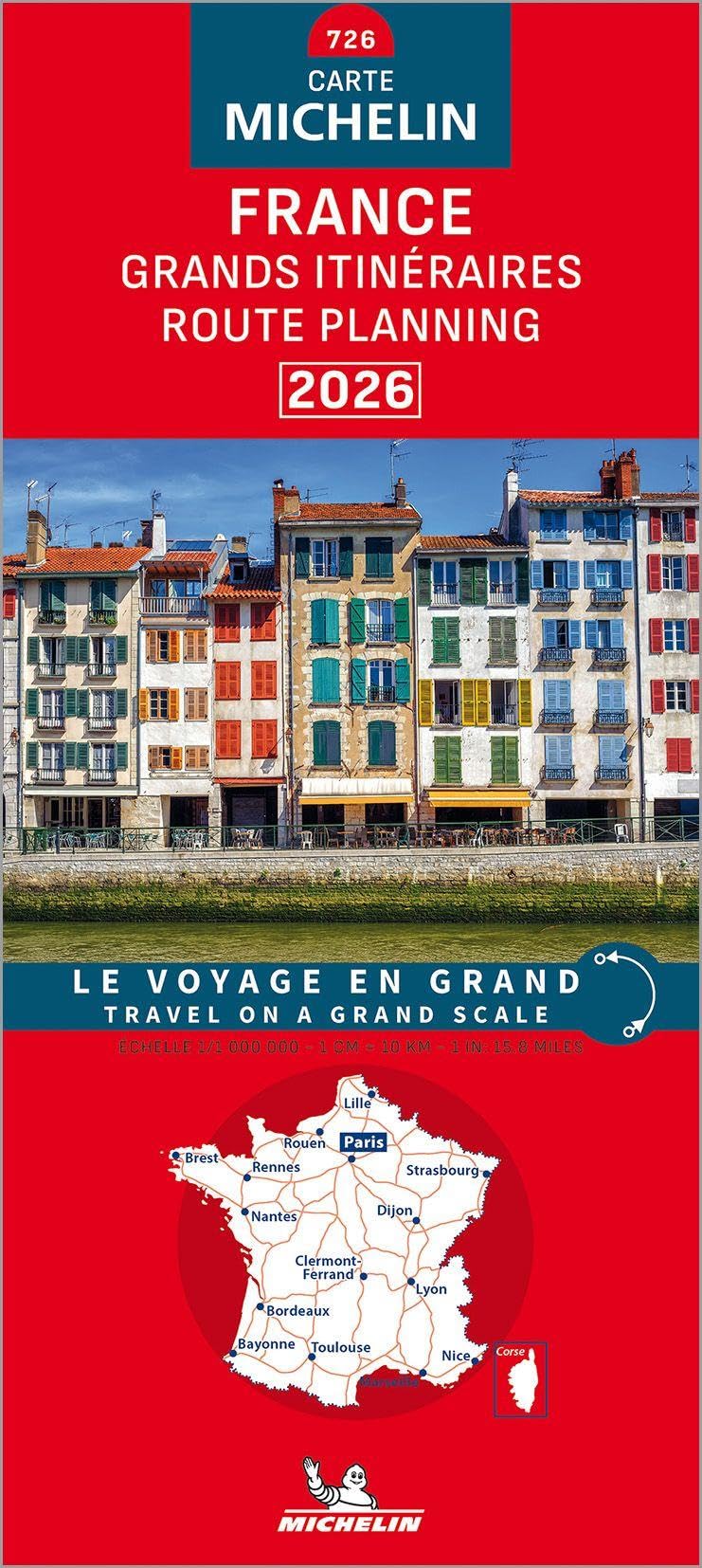 Libro: Carte Nationale France - Grands itinéraires 2026: 726