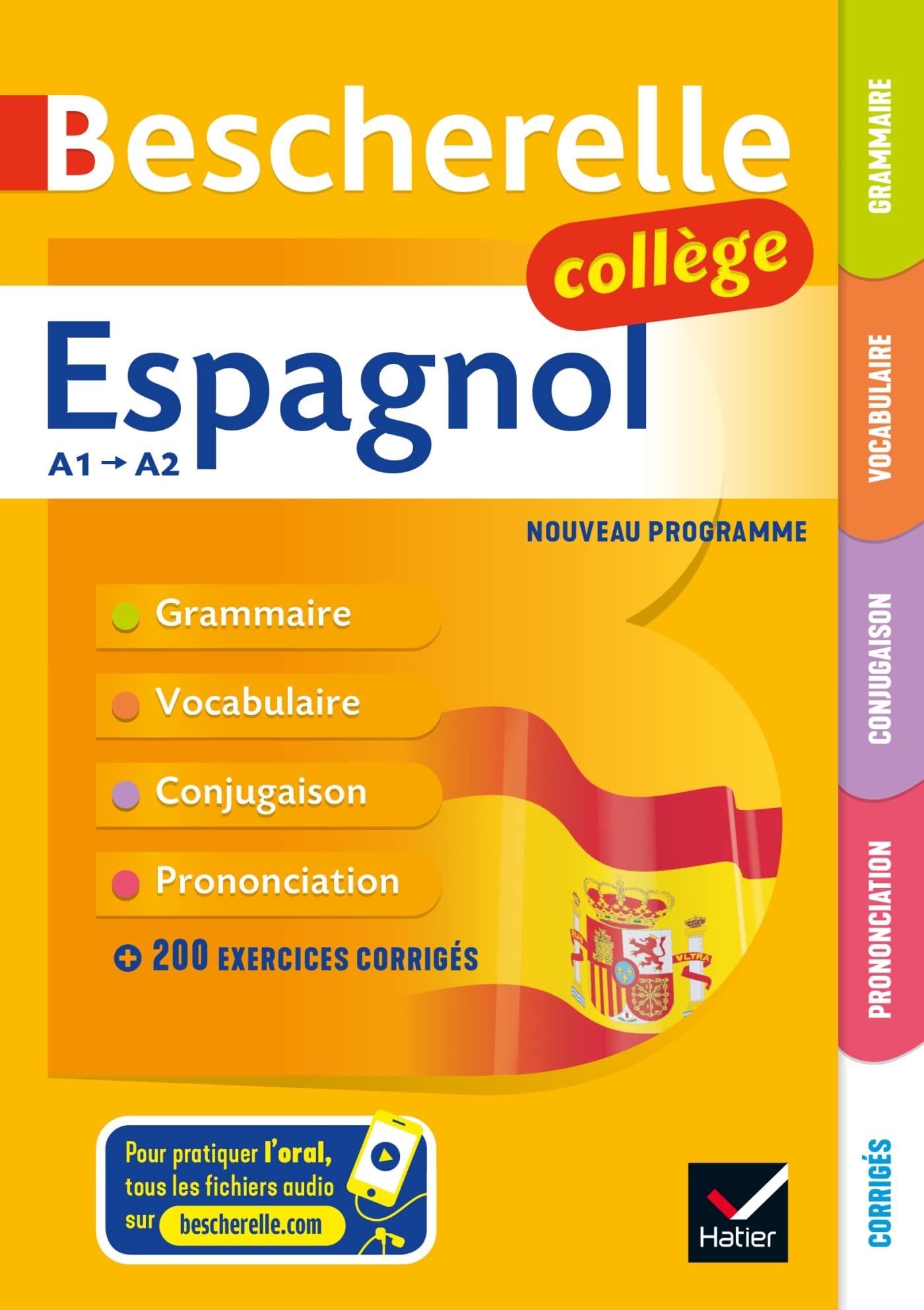 Libro: Bescherelle espagnol collège A1-A2: grammaire, conjugaison, vocabulaire, prononciation (A1-A2)