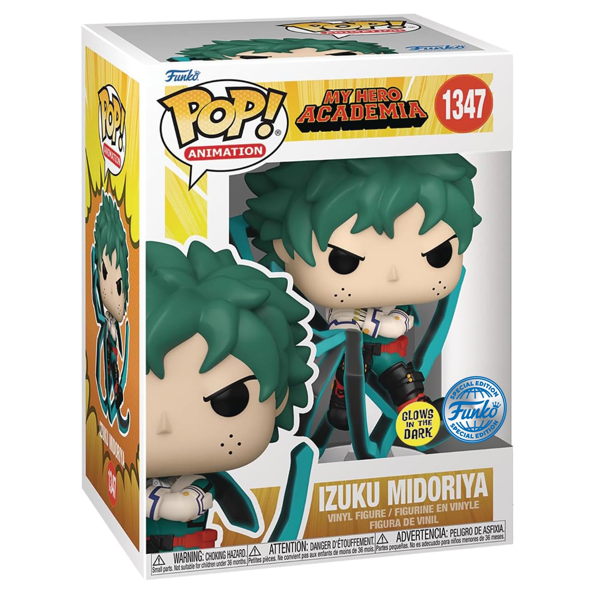 Funko Pop: Pop! Animation: Mi Academia de Héroes – Deku Blackwhip Glow-in-The-Dark PX Figura de Vinilo
