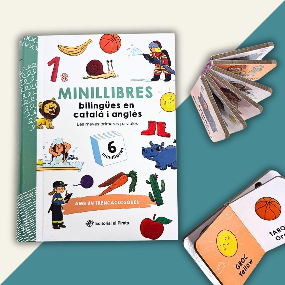 Libro: Minillibres bilingües en català i anglès - Les meves primeres paraules: Minillibres per aprendre les primeres paraules en català i anglès. Amb un trencaclosques!