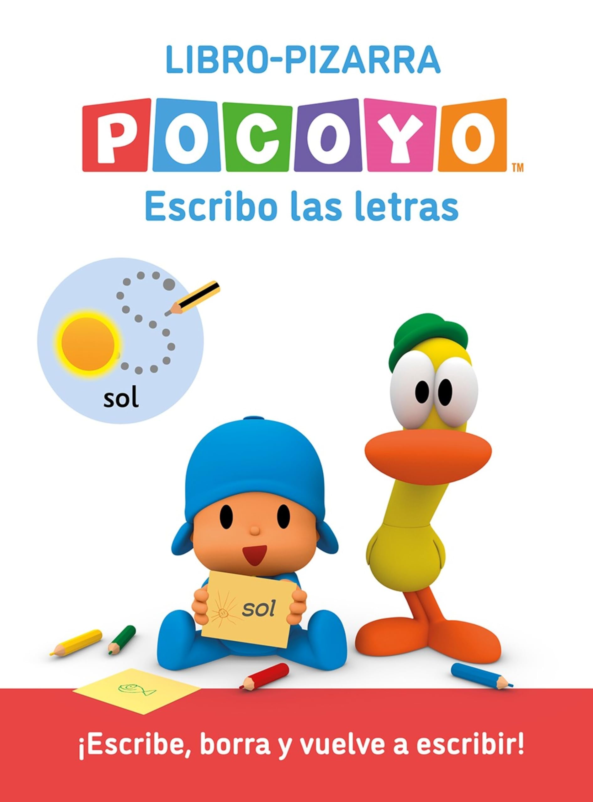 Libro: Pocoyó. Lectoescritura - Escribo las letras (Libro-pizarra): ¡Escribe, borra y vuelve a escribir!
