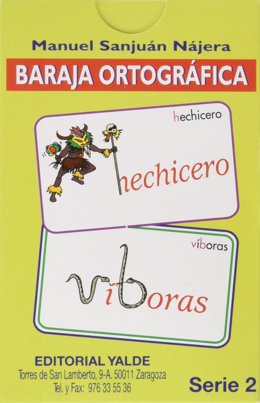 Baraja ortografica 2 (5-12 años), la portada puede variar