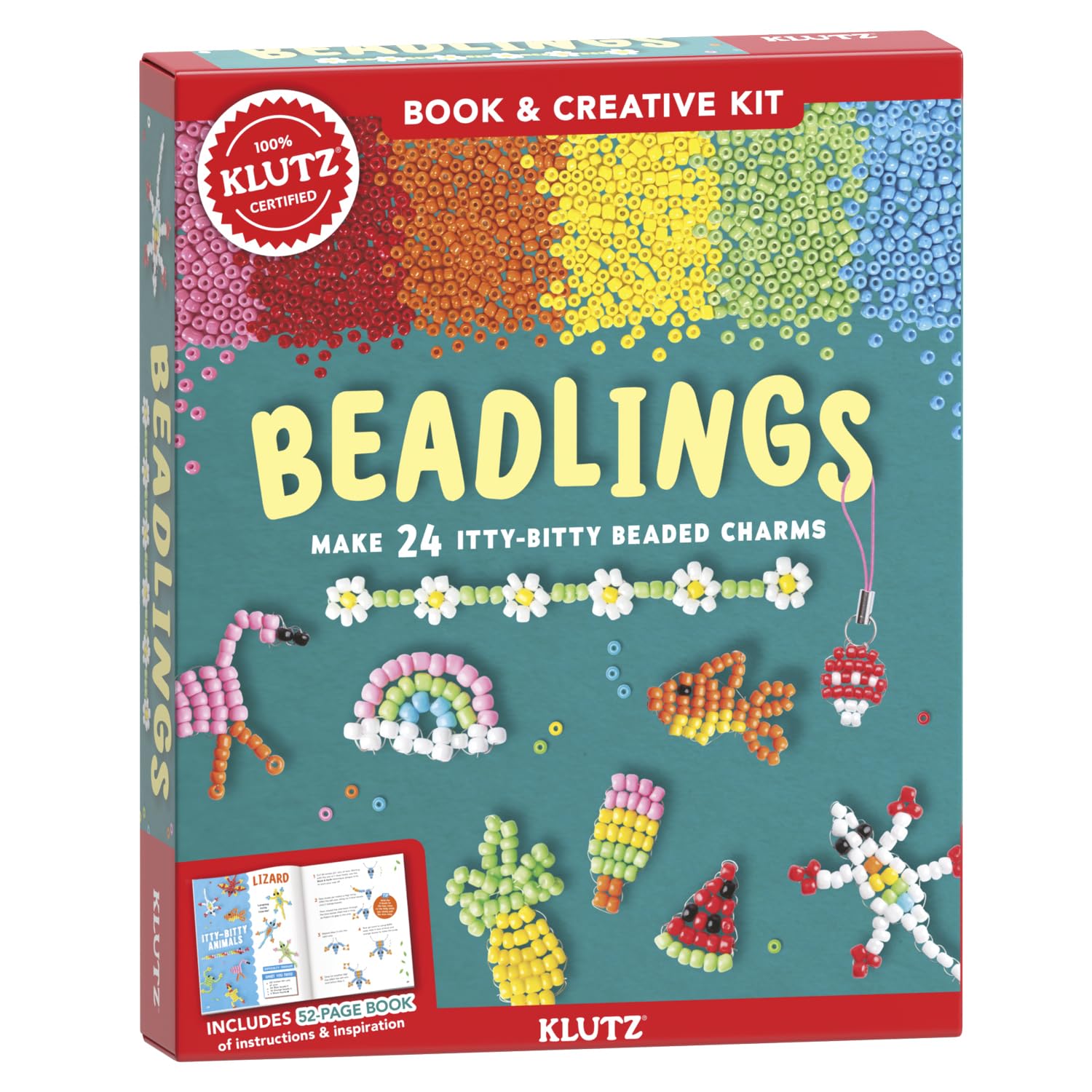 Libro: Beadlings: Make 24 Itty-Bitty Beaded Charms (Klutz Craft Kit)