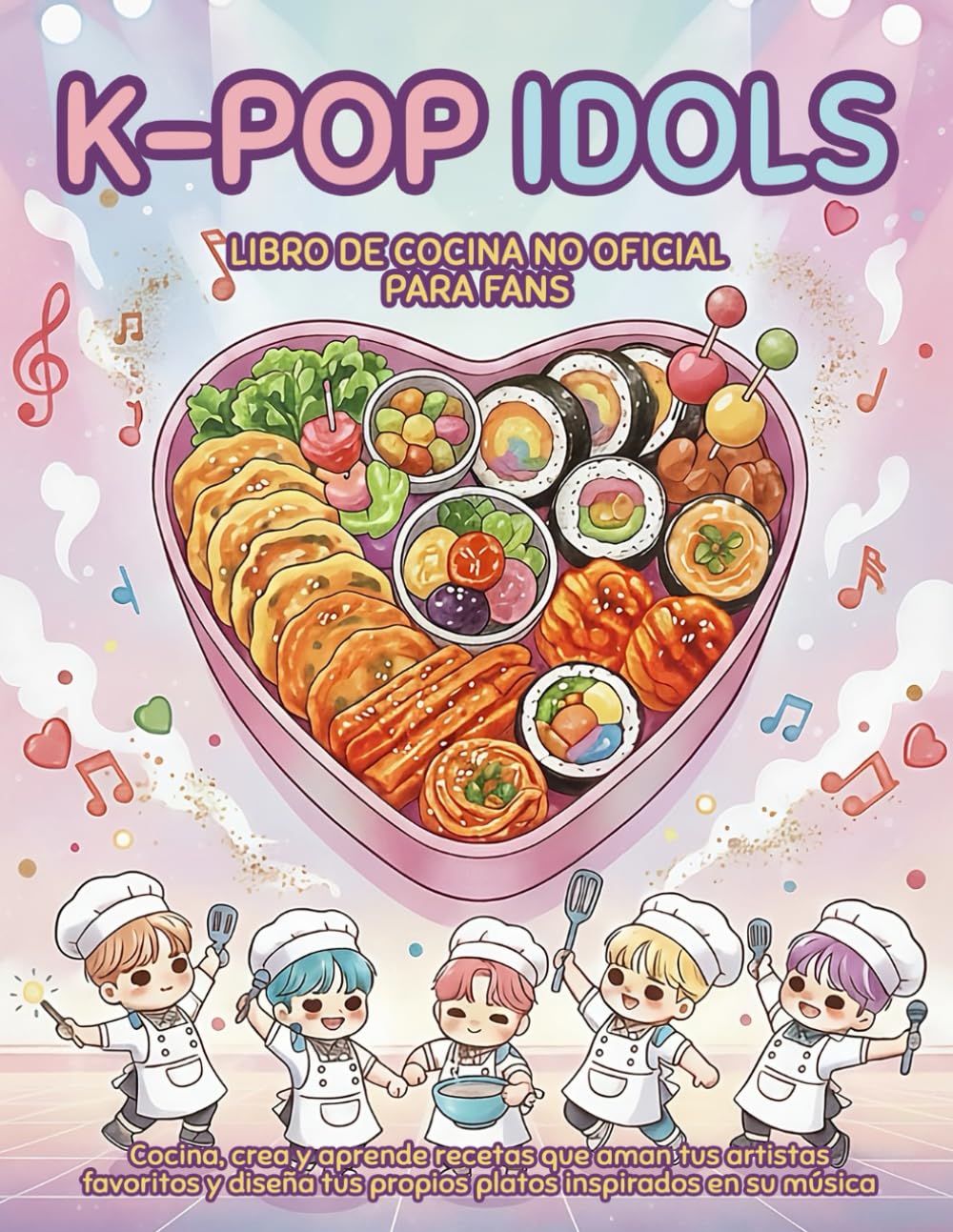 Libro: K-Pop Idols - Libro de Cocina No Oficial para Fans: Cocina, crea y aprende recetas que aman tus artistas favoritos y diseña tus propios platos inspirados en su música