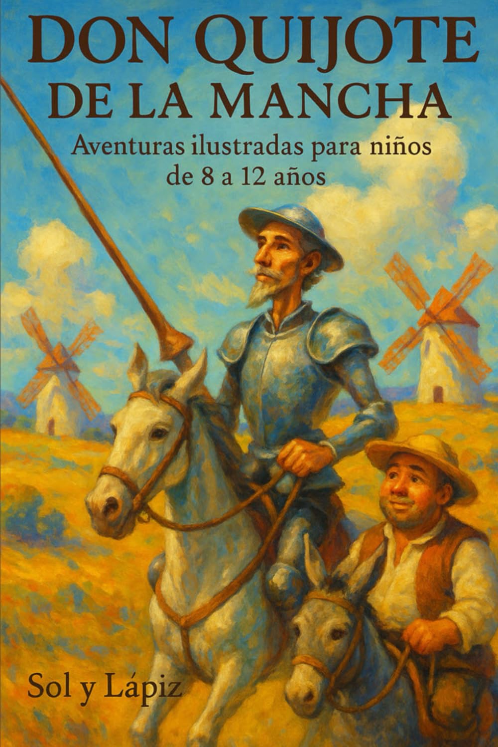 Libro: Don Quijote de la Mancha: Aventuras ilustradas para niños de 8 a 12 años
