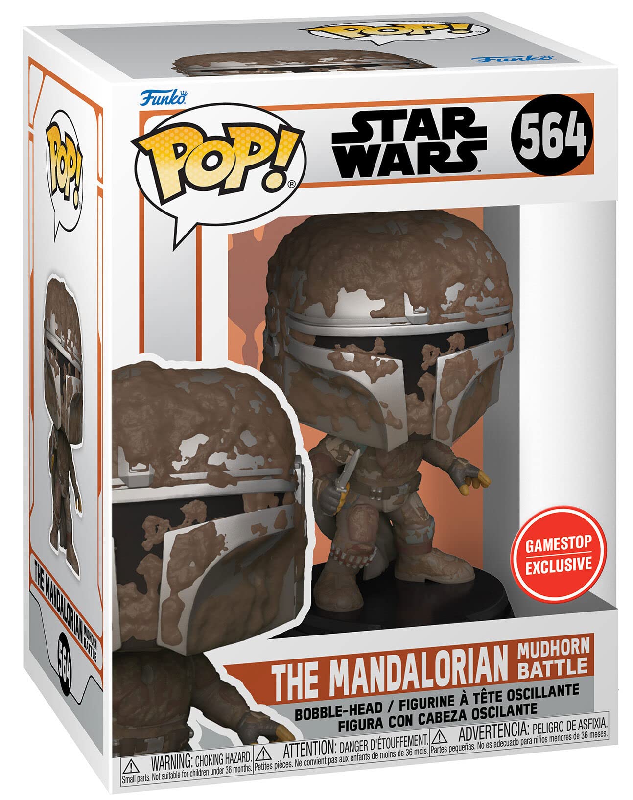 Funko Pop: Pop! Star Wars 564 El Mandaloriano Mudhorn Battle Exclusivo