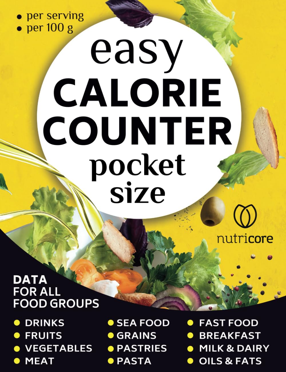 Libro: Easy Calorie Counter Book: Pocket-Sized Guide With Food Calorie Lists