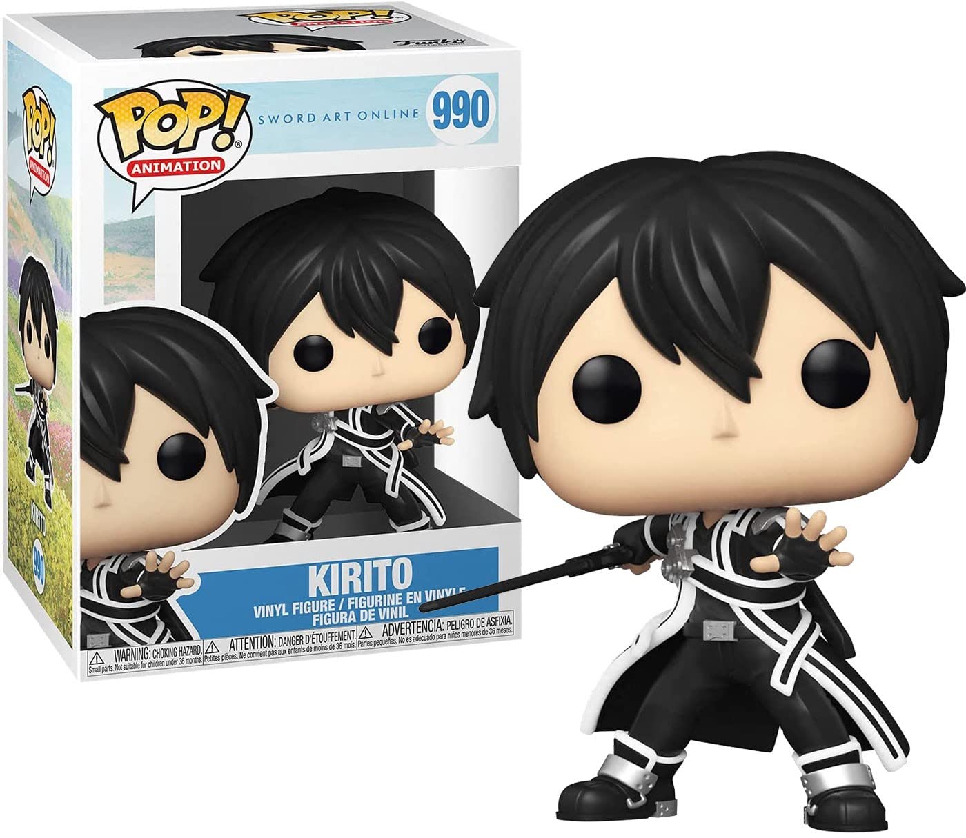 Funko Pop: POP Animation: Sword Art Online - Kirito, Multicolor, 3.75 Pulgadas