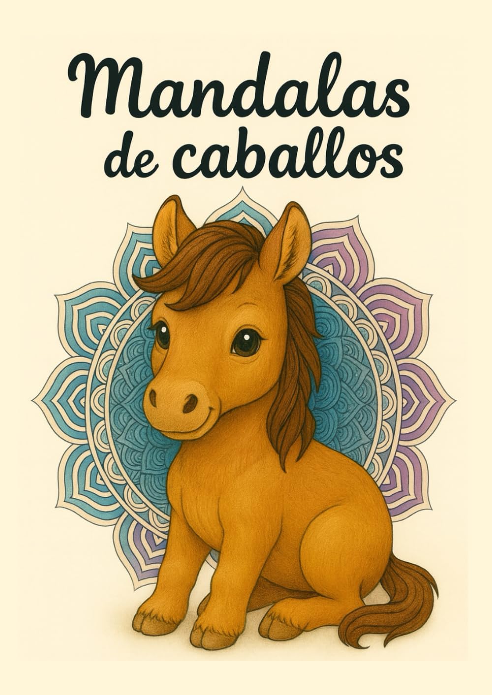 Libro: Mandalas de caballos: Libro de colorear con 30 adorables ilustraciones y páginas en blanco para evitar traspasos (Mandalas de animales)