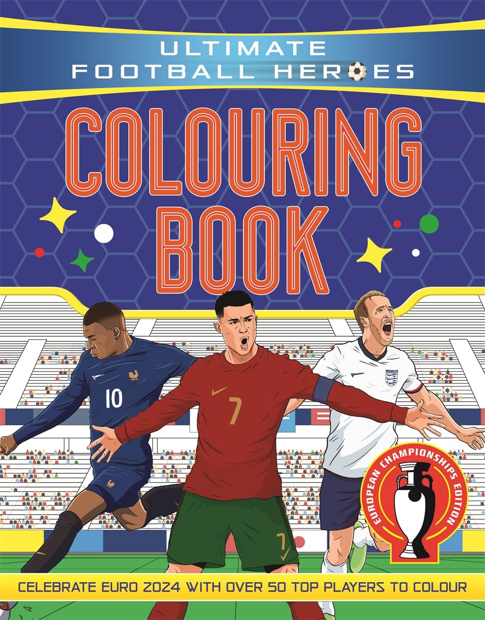 Libro: Ultimate Football Heroes Colouring Book: Revised & Updated Euro 2024 Edition