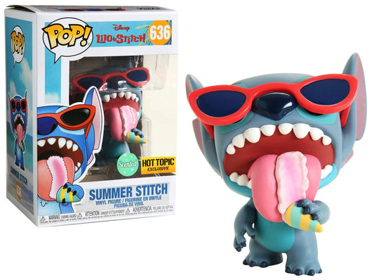 Funko Disney Lilo & Stitch Pop! Summer Stitch (Scented) Figura de Vinilo Hot Topic Exclusivo Multi None