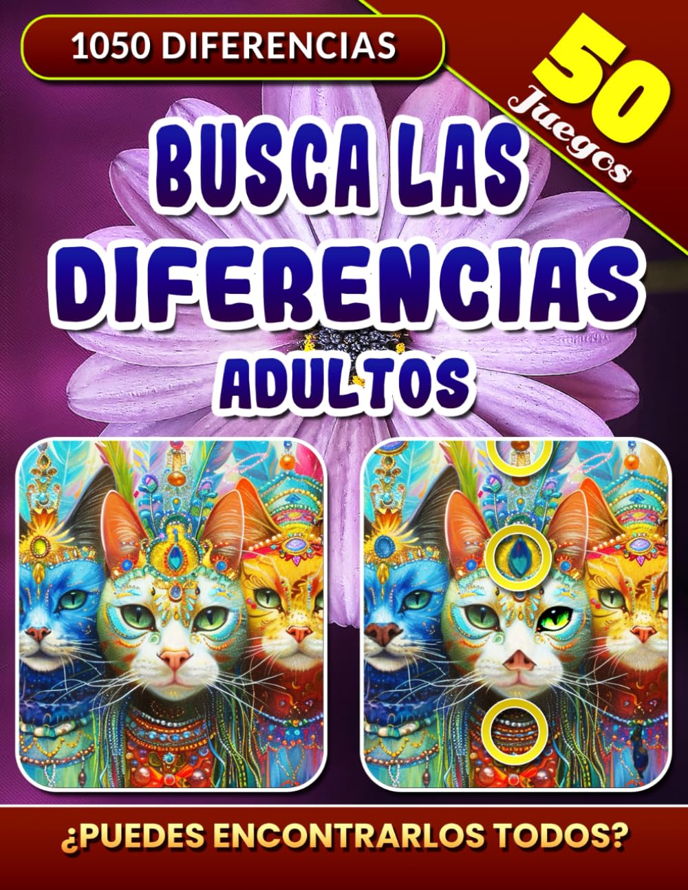 Libro: Busca Las Diferencias Adultos: 1050 Diferencias. Busca y Encuentra las Diferencias. Libros de Juegos de Encontrar Diferencias.