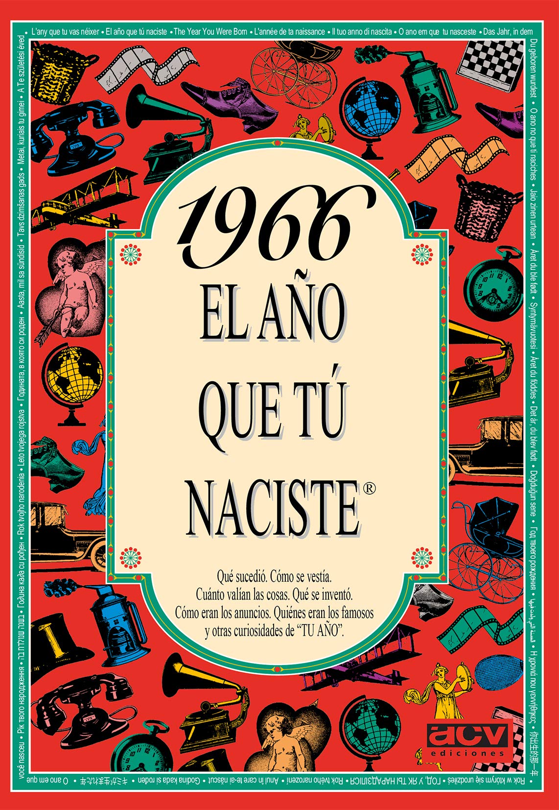 1966 EL AÑO QUE TÚ NACISTE - Regalo de cumpleaños ideal para quienes cumplen 60 años en 2026