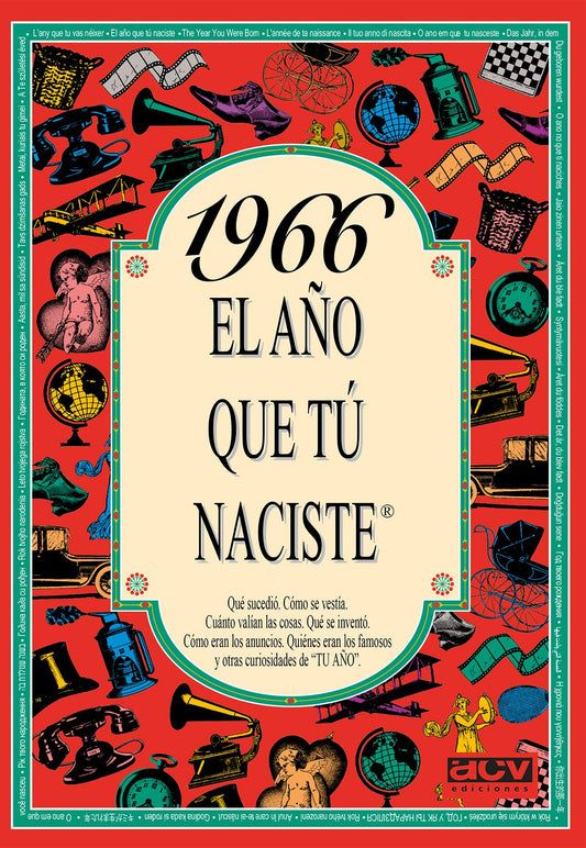 1966 EL AÑO QUE TÚ NACISTE - Regalo de cumpleaños ideal para quienes cumplen 60 años en 2026