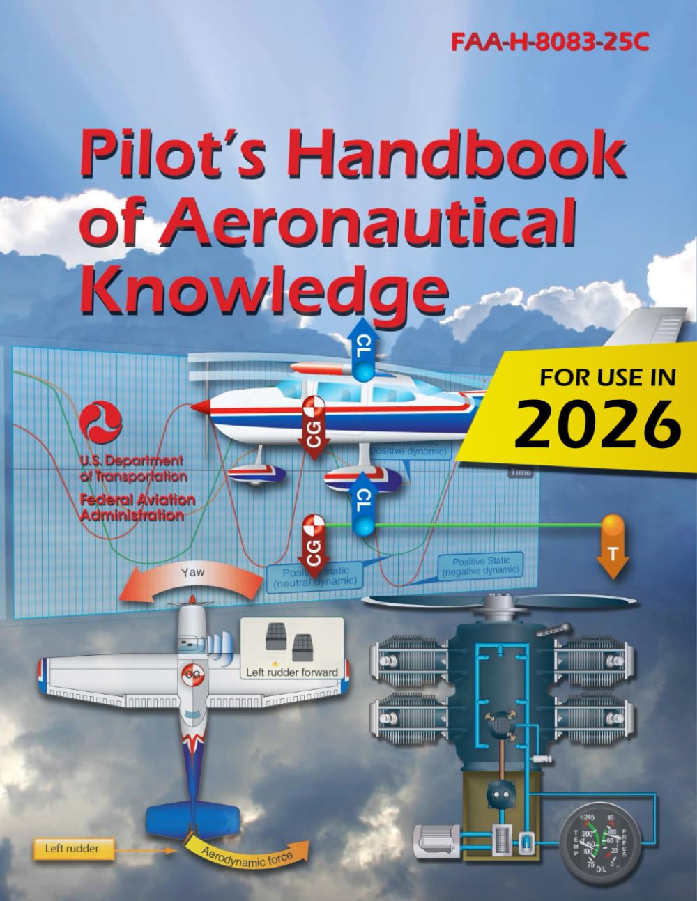 Libro: 2023 Pilot’s Handbook of Aeronautical Knowledge FAA-H-8083-25C (Color Print)