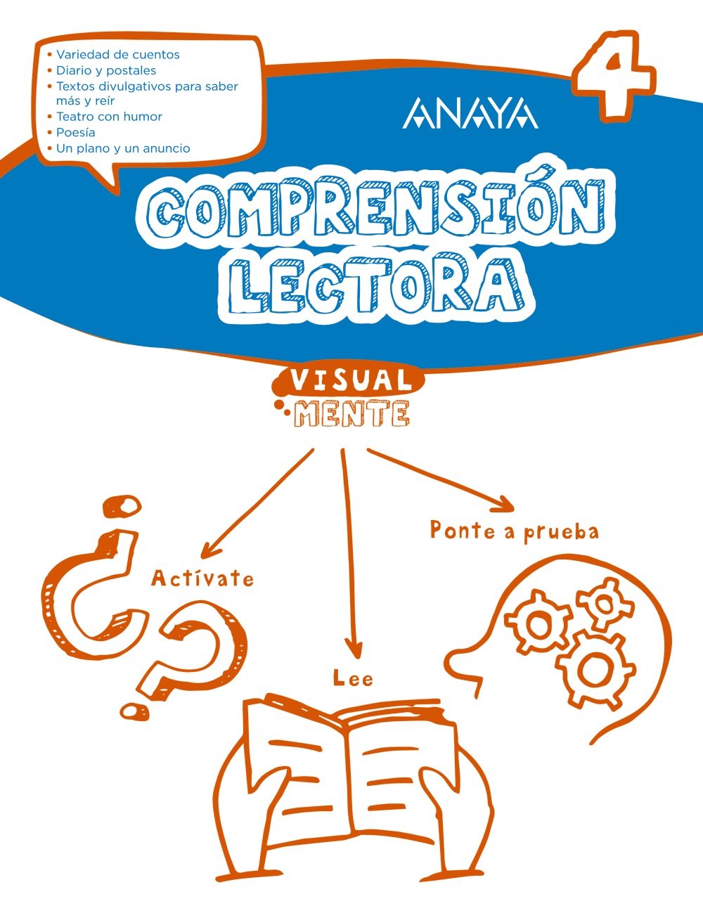 Libro: Comprensión lectora 4.