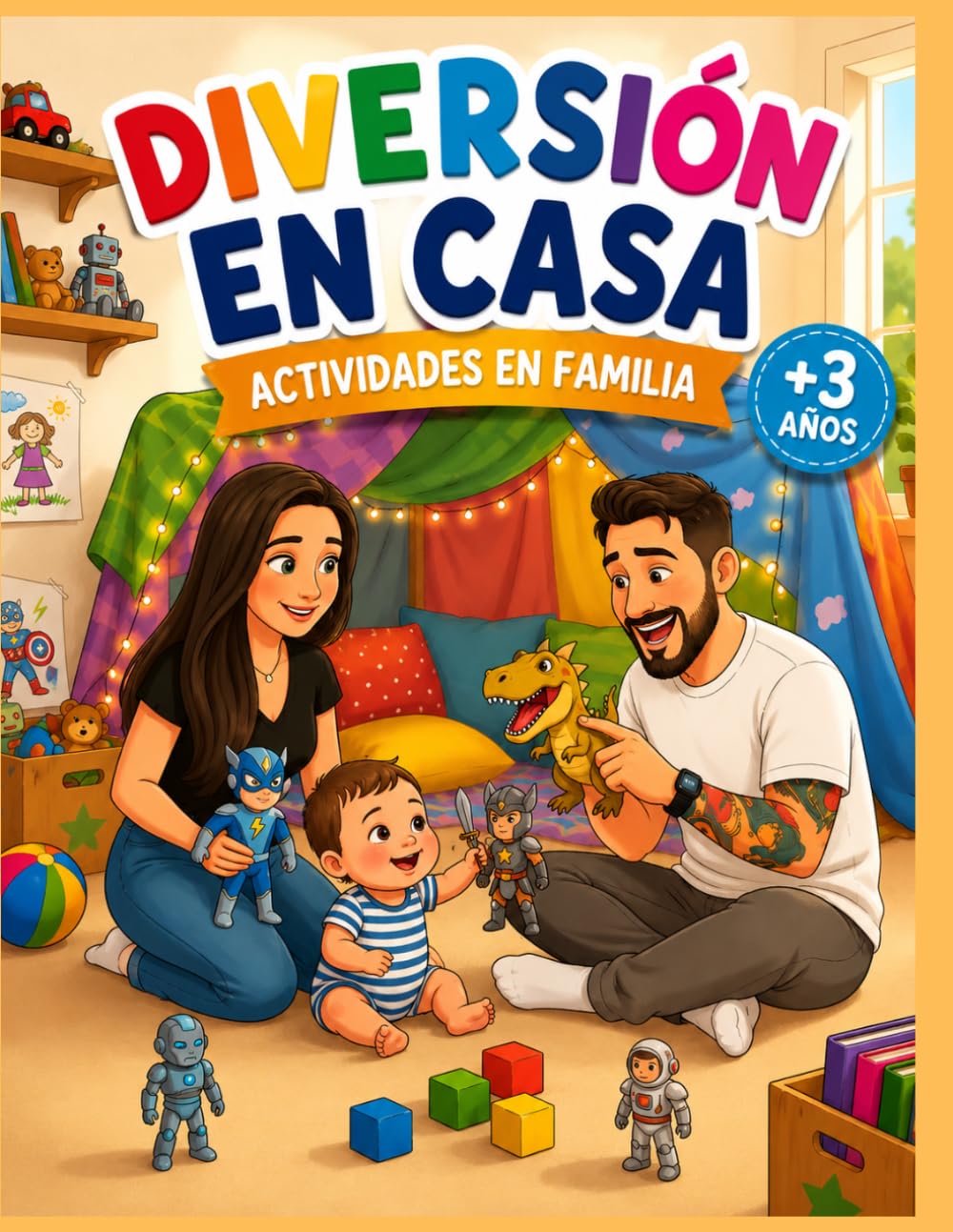 Libro: DIVERSIÓN EN CASA: Libro de actividades en familia para niños de +3 años.