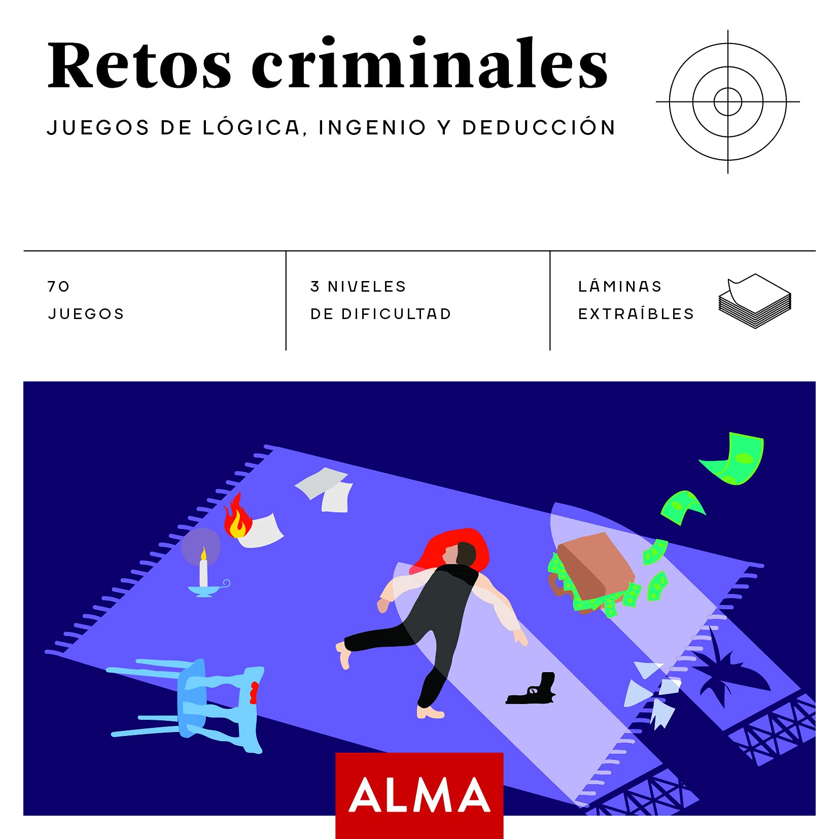 Libro: Retos criminales: 25 (Cuadrados de diversión)
