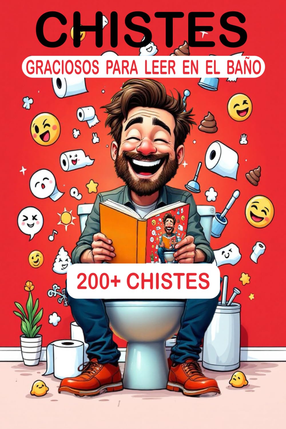 Libro: Chistes Graciosos para Leer en el Baño: Más de 200 chistes Divertidos Cuando Estás en el Baño | Idea de Regalos Ideal para Adolescentes, Adultos, Navidad y Cumpleaños
