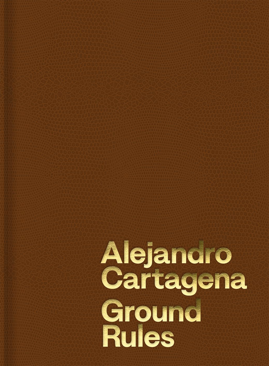 Libro: Alejandro Cartagena Ground Rules /anglais