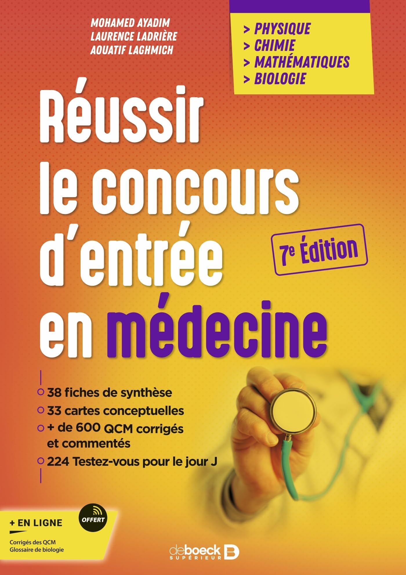 Libro: Réussir le concours d'entrée en médecine: Physique - chimie - mathématiques - biologie