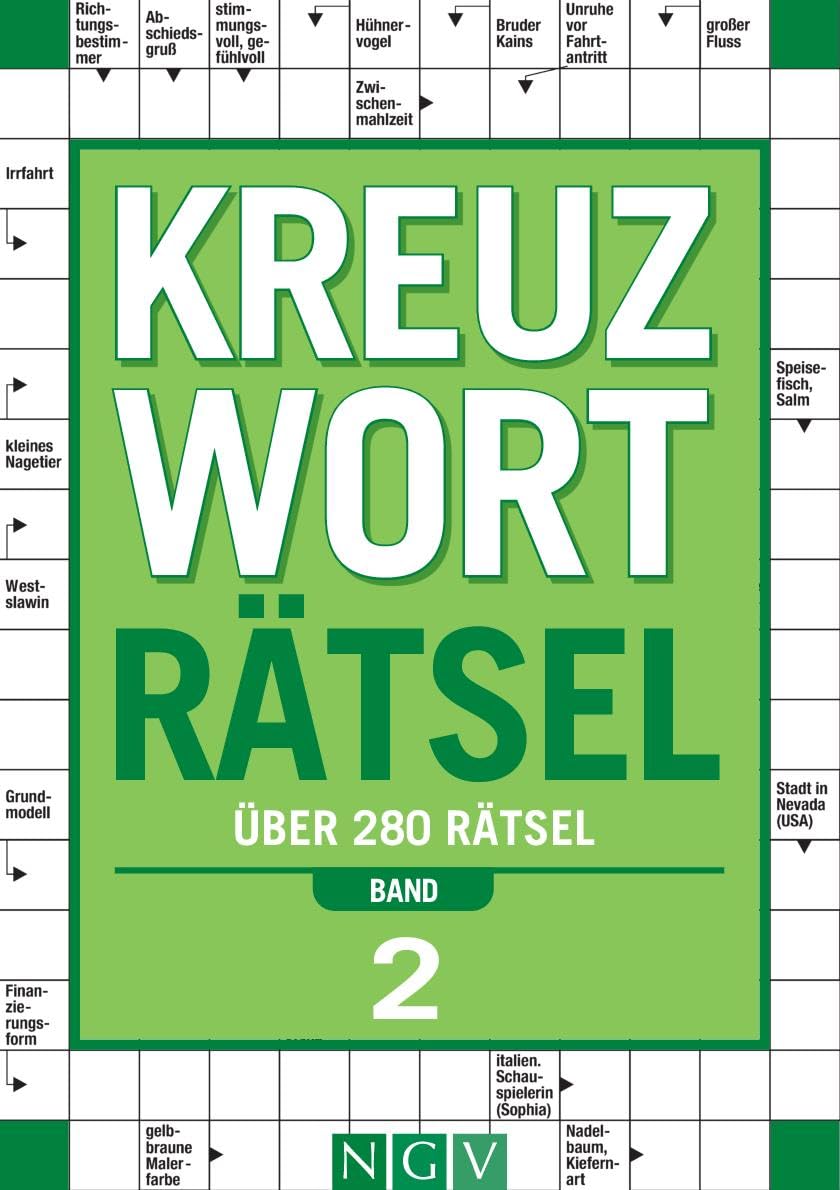 Libro: Kreuzworträtsel - Band 2 Über 280 Rätsel für Erwachsene: Kreuzworträtselbuch für Denksport | Rätselbuch als Geschenk für Rätselfans