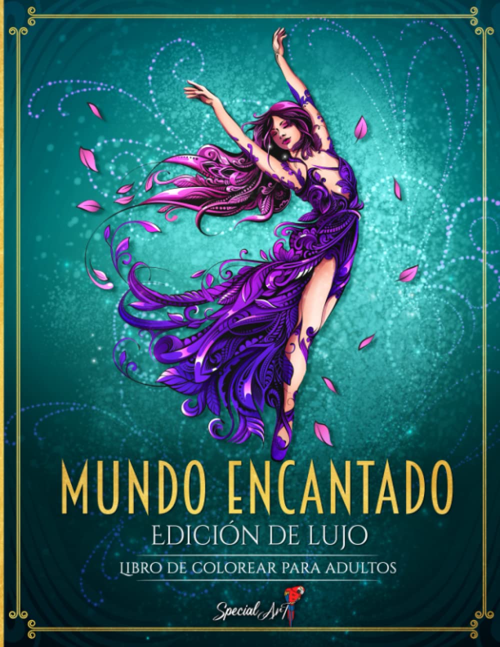 Libro: Mundo Encantado: Un libro para colorear para adultos con más de 70 imágenes hermosas y únicas de un mundo mágico (Libro para colorear de fantasía)