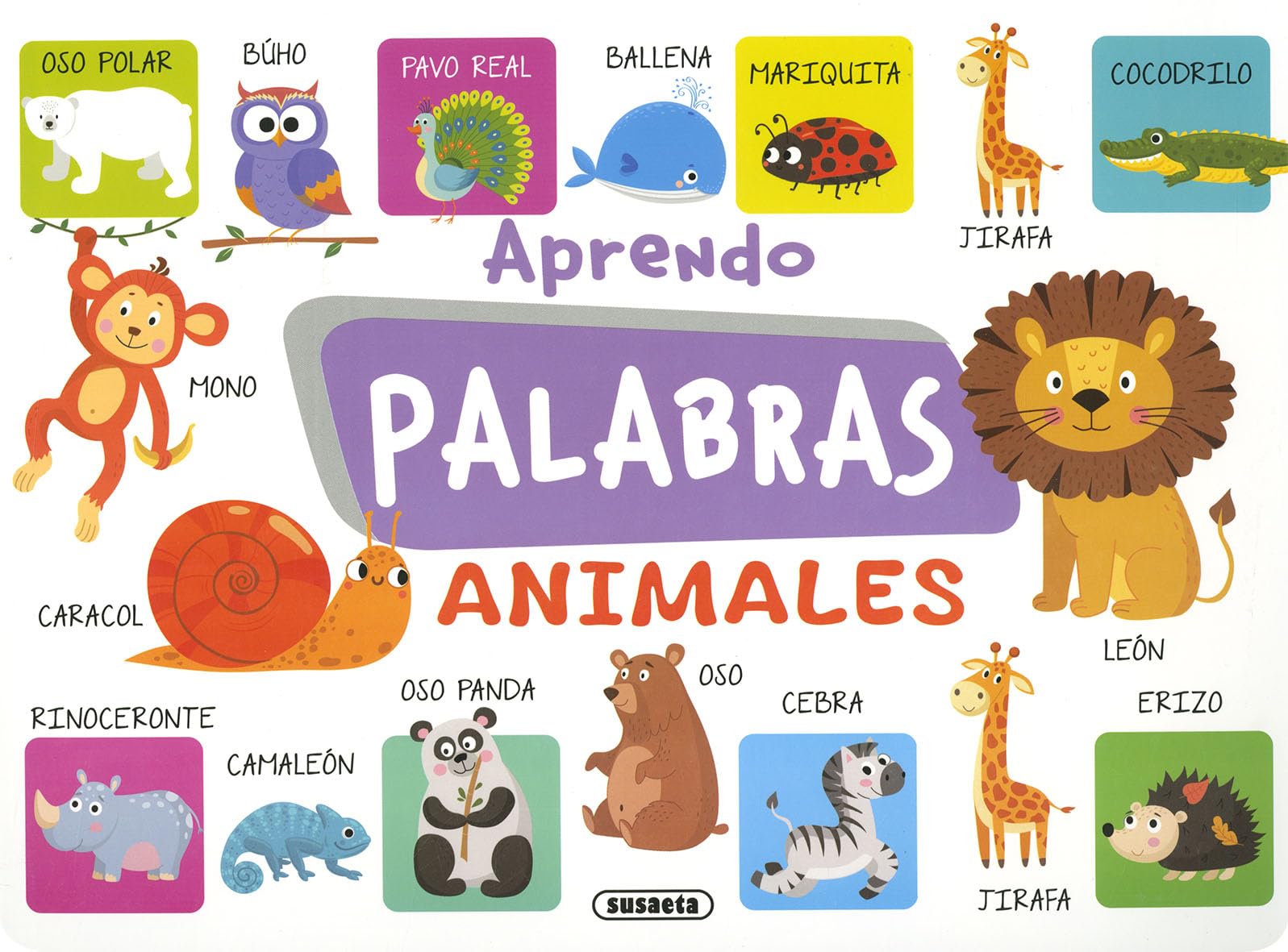 Libro: Susaeta - Aprendo palabras. Animales