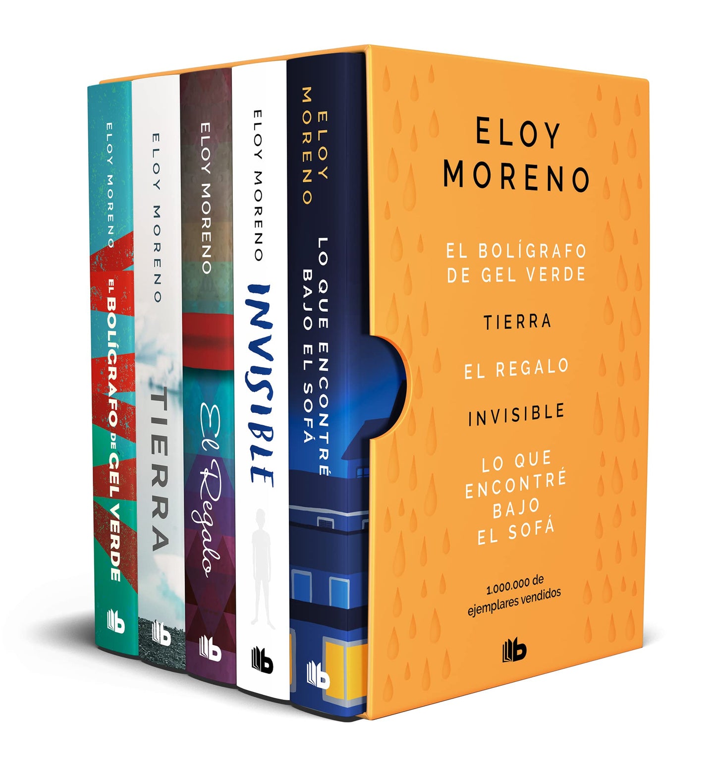 Libro: Eloy Moreno (Estuche con: El bolígrafo de gel verde | Tierra | El regalo | Invisible | Lo que encontré bajo el sofá)