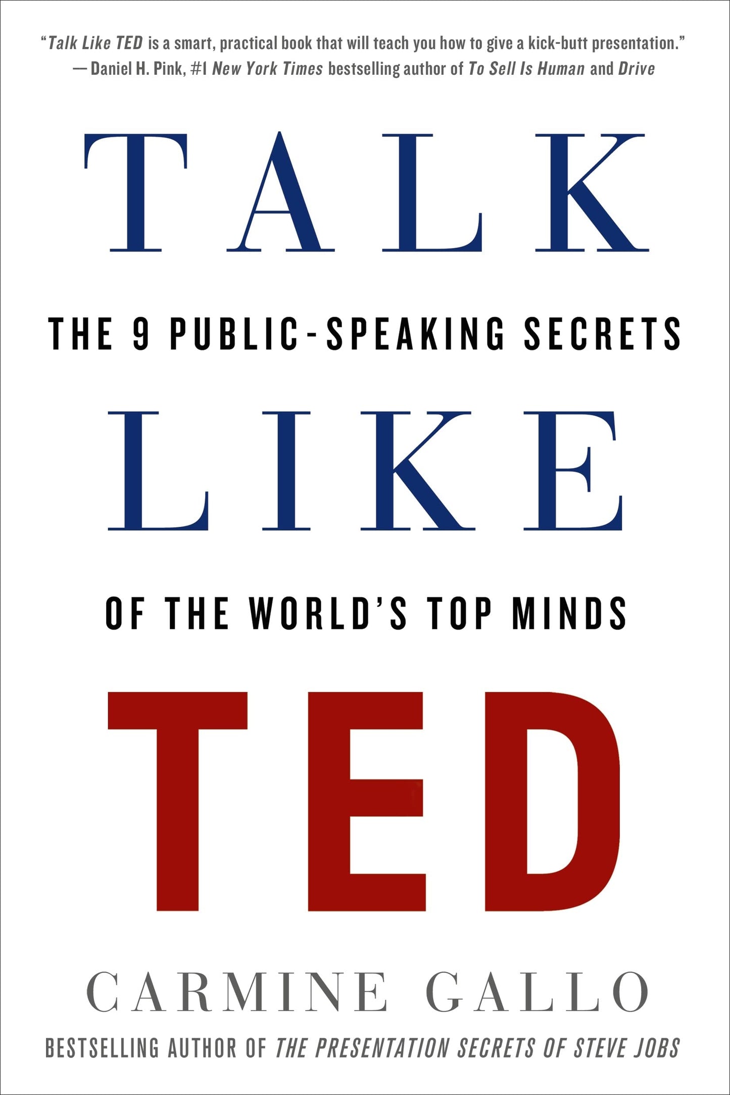 Libro: Talk Like TED: The 9 Public-Speaking Secrets of the World's Top Minds