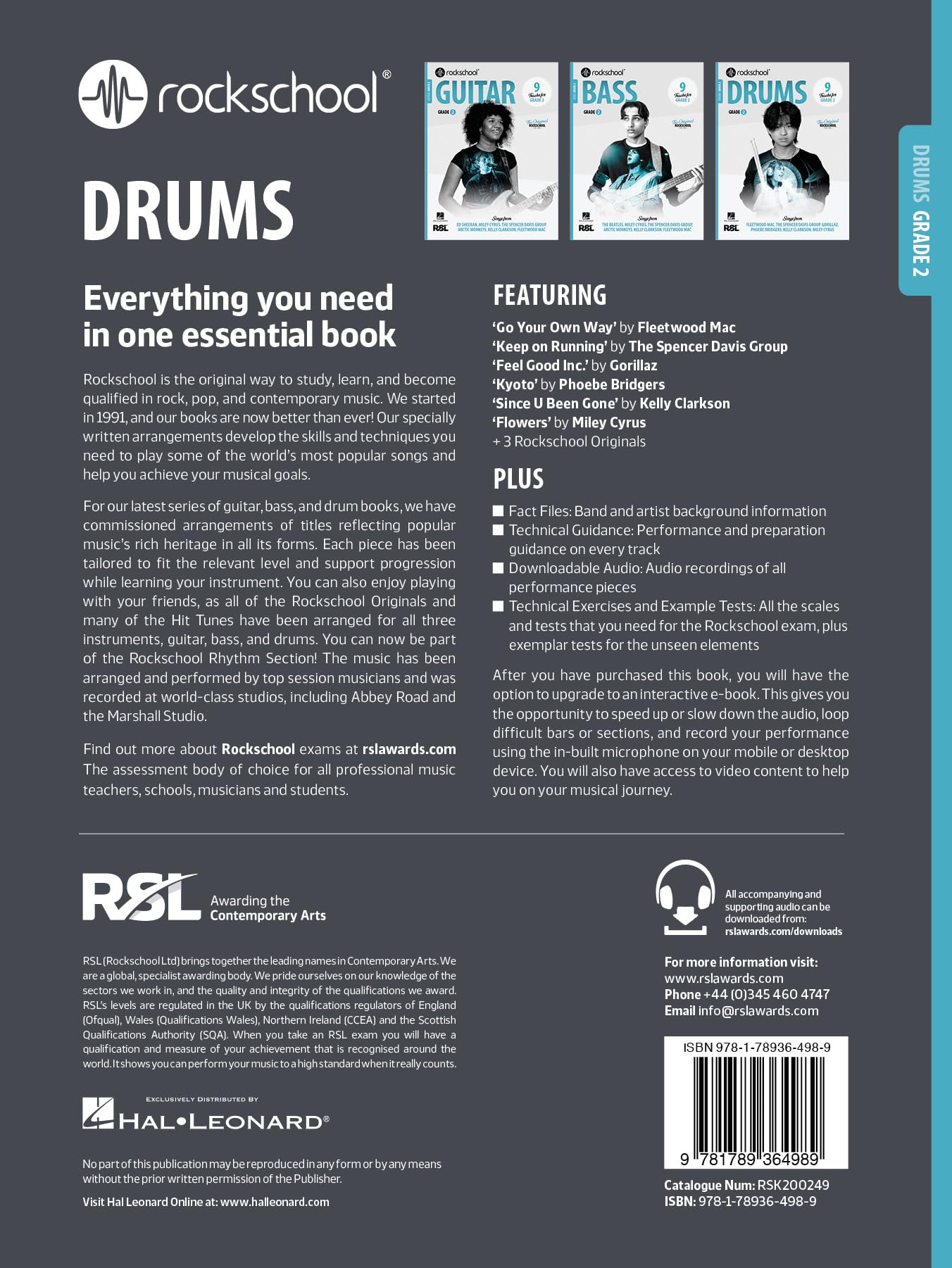 Libro: Rockschool Drums Grade 2 (2024)
