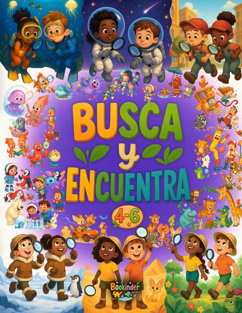 Libro: Busca y Encuentra Para Niños 4-6 años: Libro Gigante de Juegos educativos y actividades divertidas para niños (¡Mi Reto Gigante de Busca y Encuentra!) (Spanish Edition)