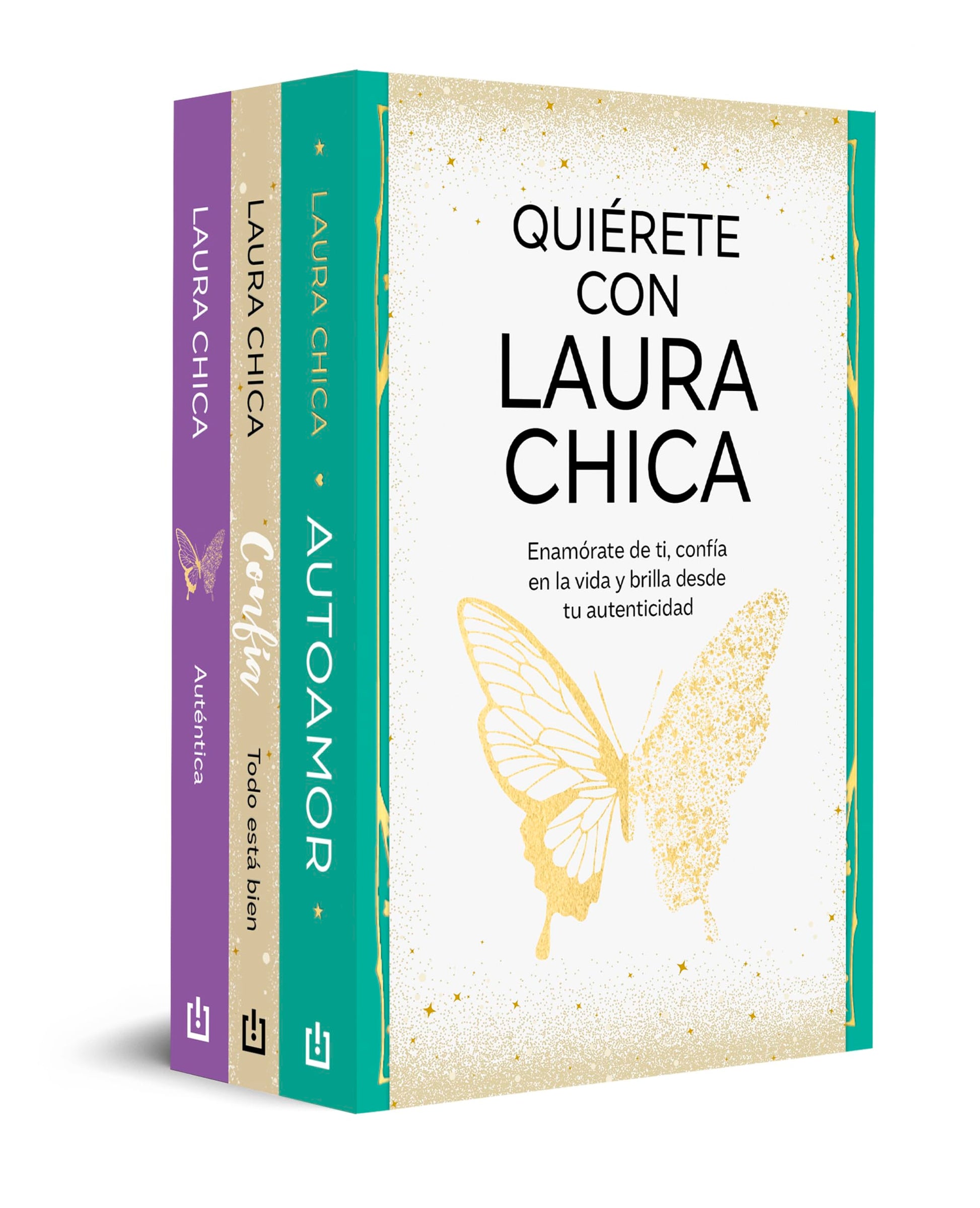 Libro: Pack Quiérete con Laura Chica (Contiene: Autoamor | Confía. Todo está bien | Auténtica): Contiene: Autoamor/ Confía / Auténtica/ Self-love / Trust / Authentic (Clave)