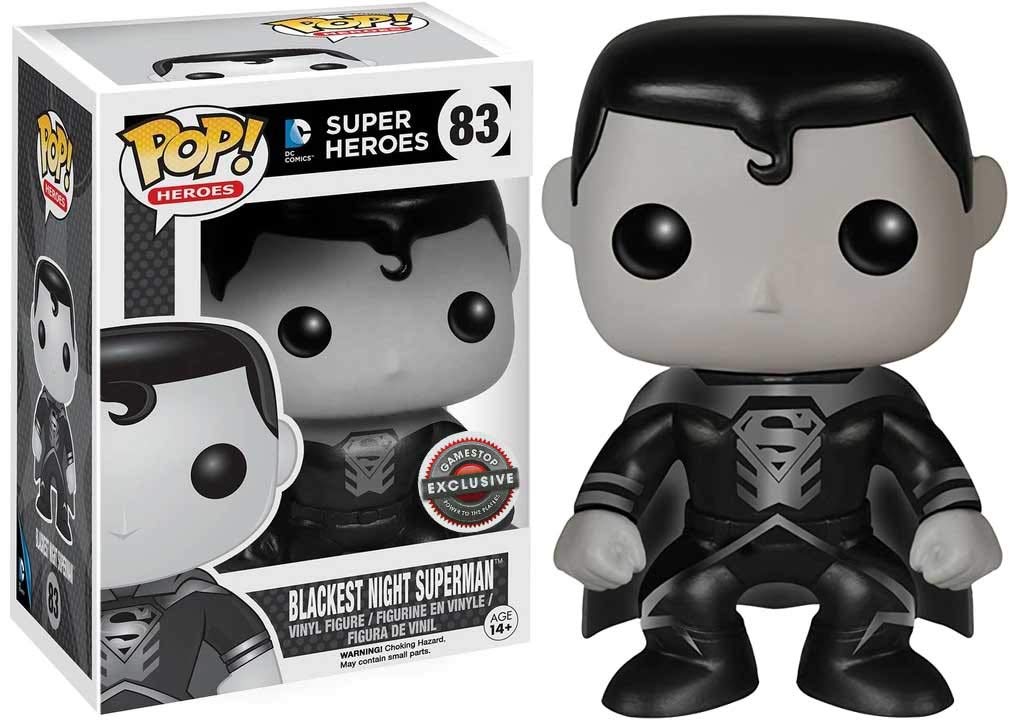 Funko Pop! Heroes: DC Super Heroes - Blackest Night Superman #83 - [GameStop Exclusivo!]