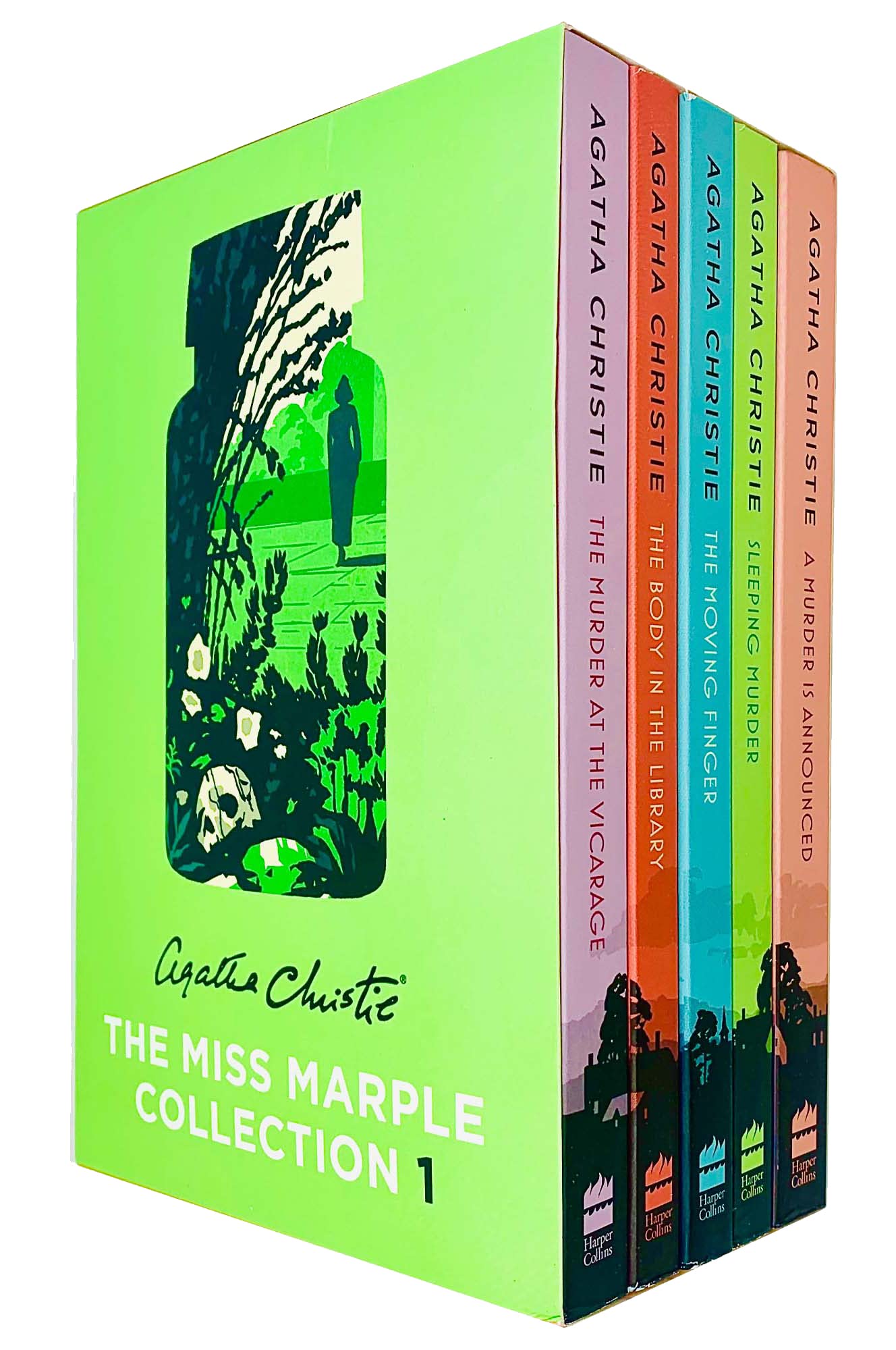 Libro: Miss Marple Mysteries Series Books 1 - 5 Collection Set by Agatha Christie (The Murder at the Vicarage, The Body in the Library, The Moving Finger, Sleeping Murder & A Murder is Announced)