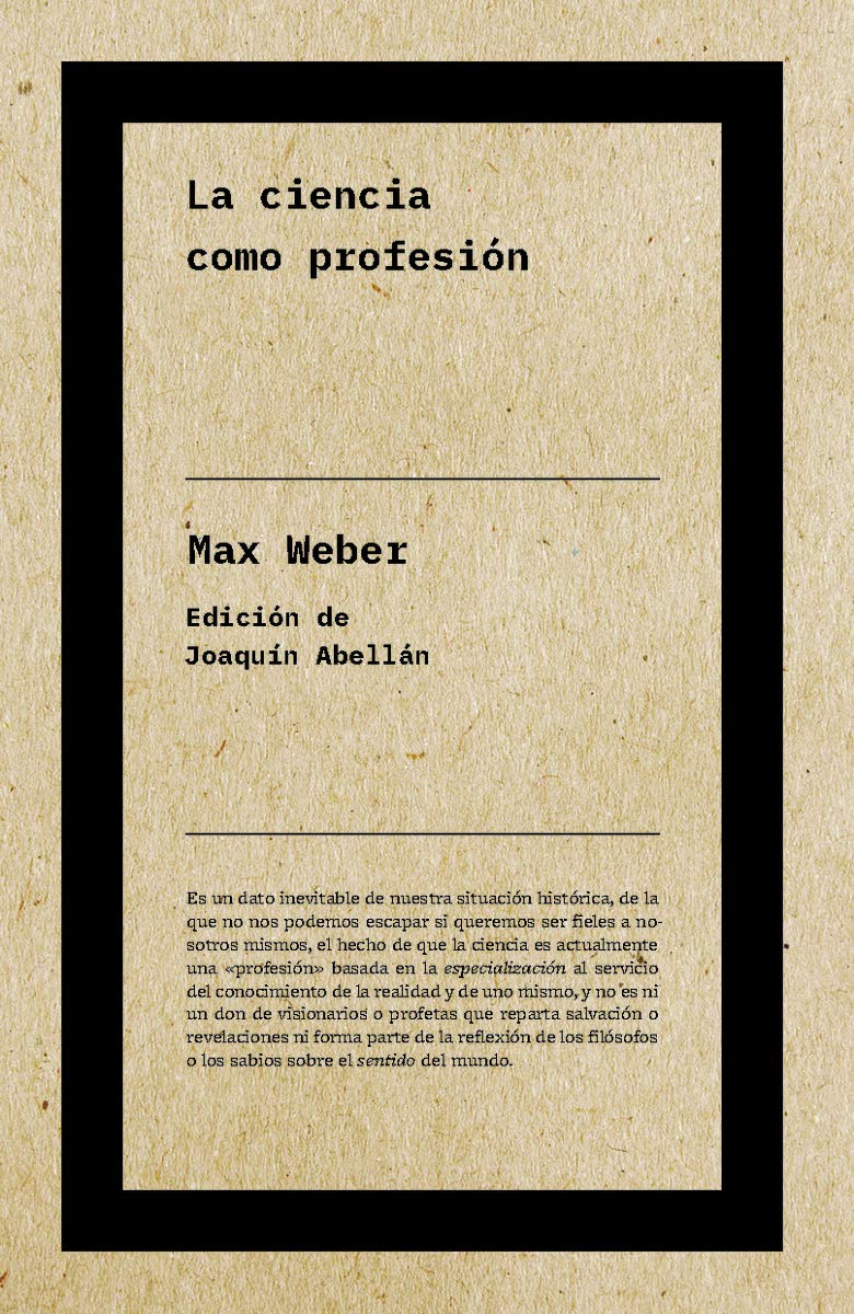 Libro: La ciencia como profesión