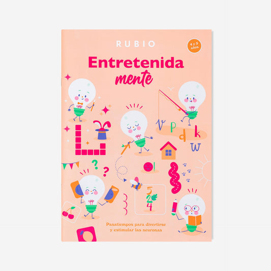 Entretenidamente 4-5 años. Vol. II • Pasatiempos | RUBIO | Pasatiempos para divertirse y estimular las neuronas