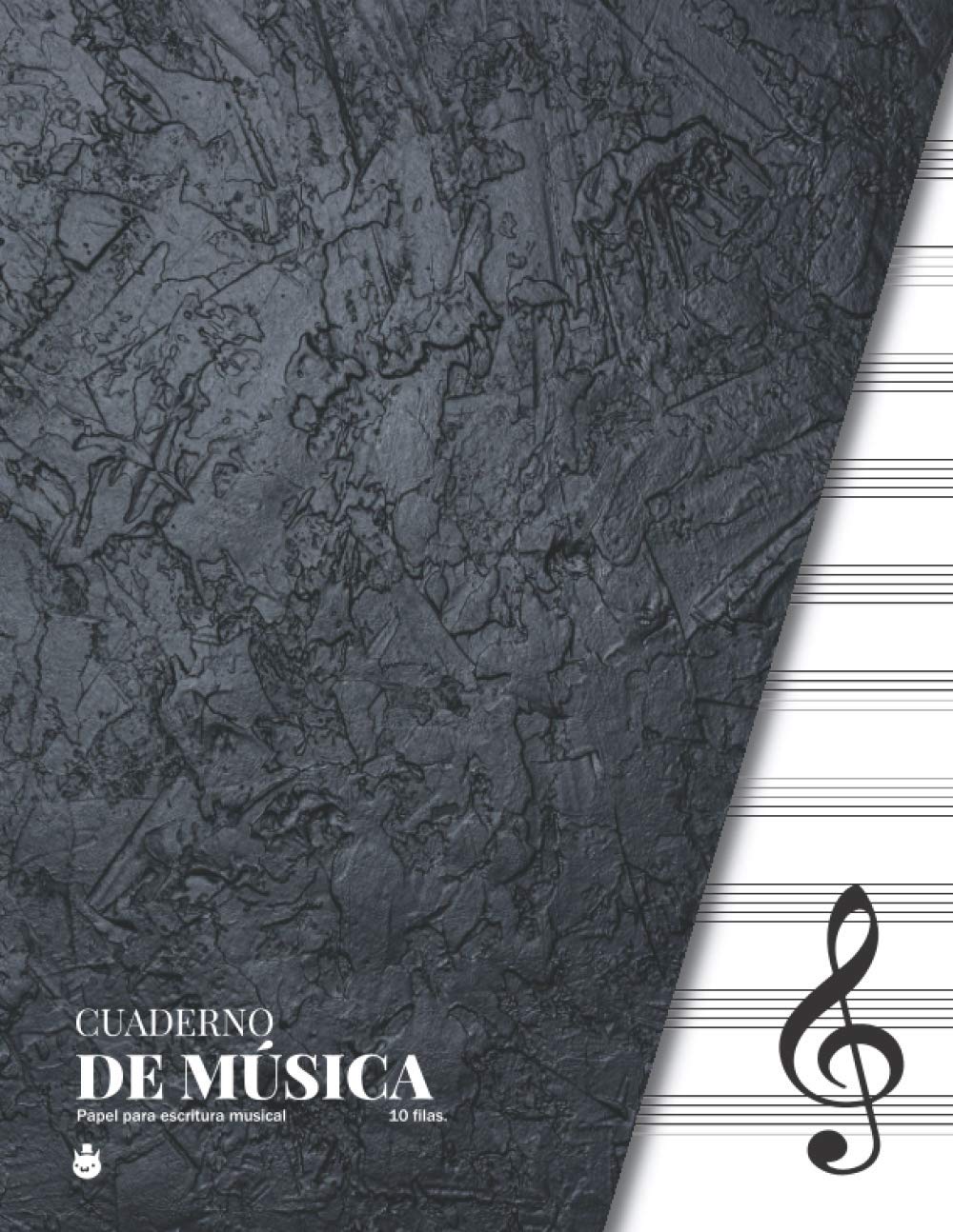 Libro: Cuaderno de música de 10 pautas musicales, 50 páginas de papel pautado para escritura musical | Sin clave de Sol, FA. Tamaño carta: Práctico cuaderno ... para la escritura musical (Spanish Edition)