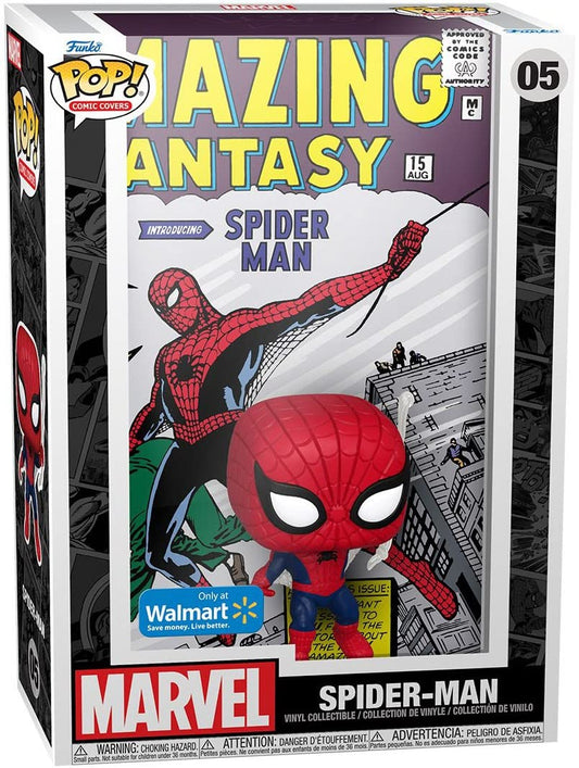 Funko POP Pop Cover! Marvel: Amazing Spider-Man (Exc), Collectible Action Figura de Vinilo - 60931, Multicolor