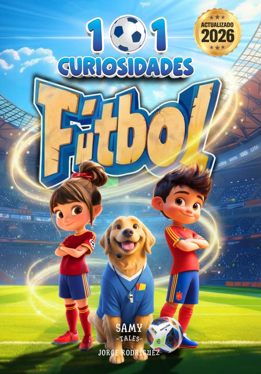 101 CURIOSIDADES - FÚTBOL: Hechos y Curiosidades Asombrosas de los Mejores Jugadores de Fútbol. Un libro ilustrado, educativo y divertido para niños de 6 a 10 años que quieren disfrutar del deporte.