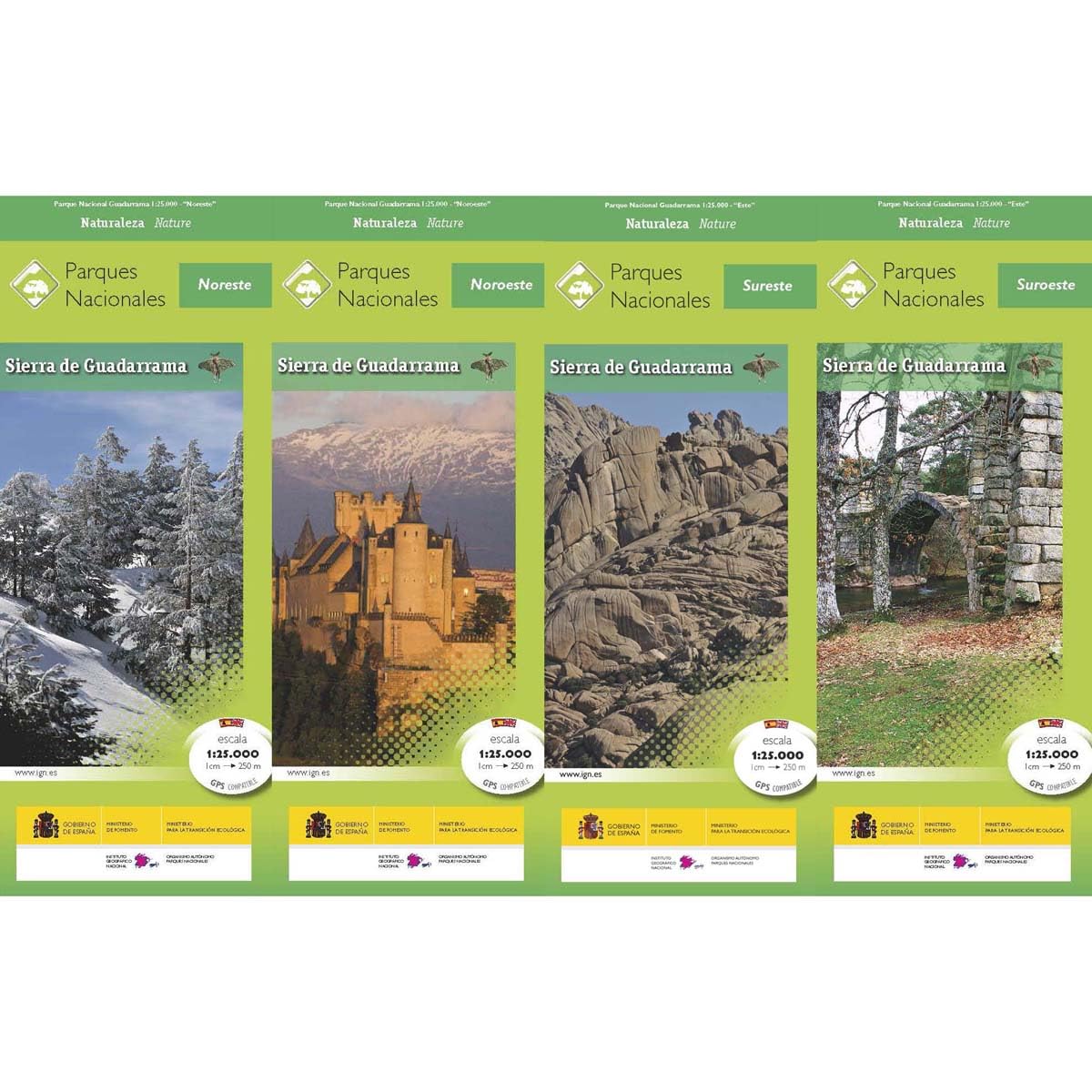 Libro: Parque Nacional de la Sierra de Guadarrama. 4 mapas + guía