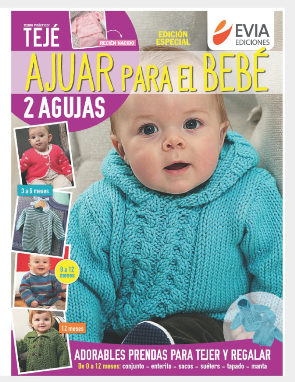 Libro: Ajuar para el bebé: Guía de tejido de prendas para bebés (TEJIDO 2 AGUJAS, CROCHET Y OTRAS TECNICAS)