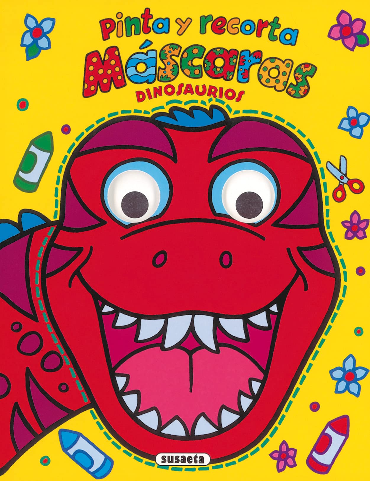 Libro: Dinosaurios pinta y recorta máscaras